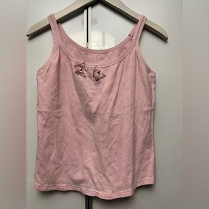 Elita Pink Butterflies Camisole Tank Top Size L